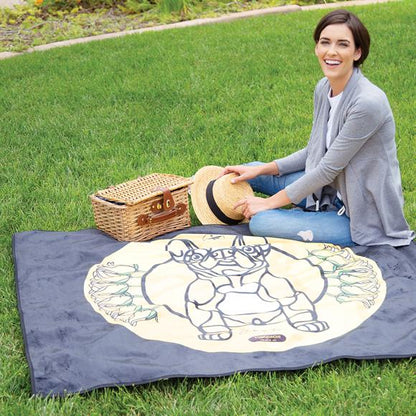 Blanket Bleacher/Picnic 50&quot; x 60&quot; with water repellent microfiber bottom